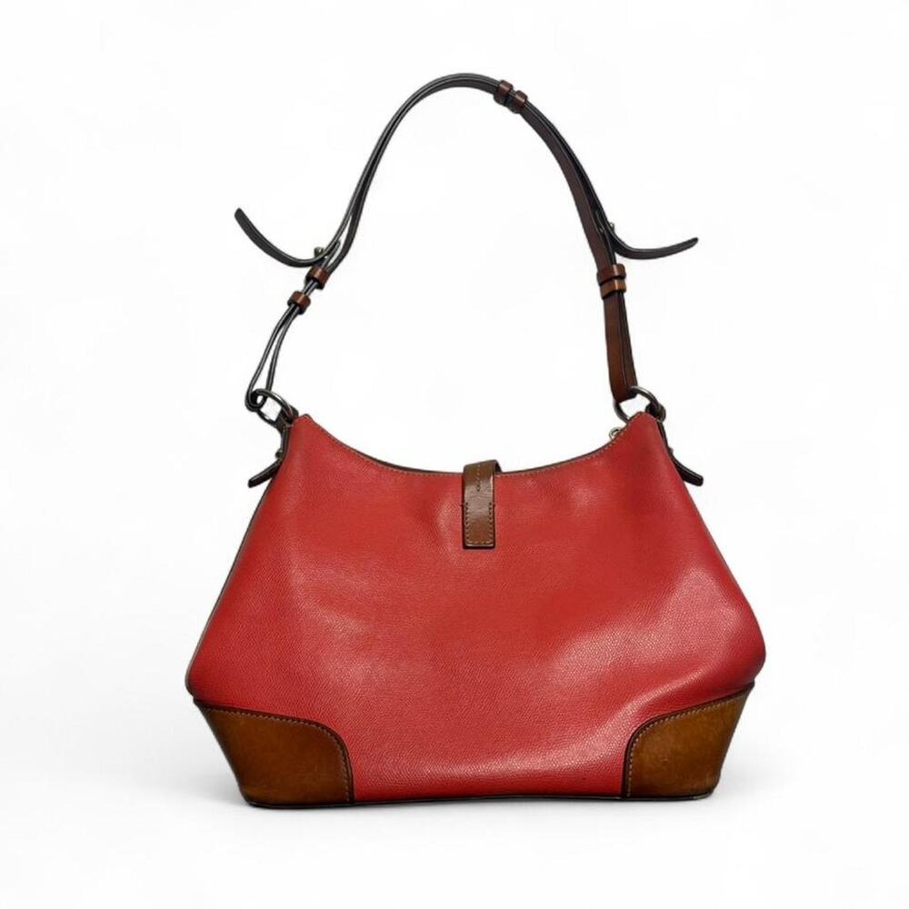 Dooney & Bourke Claremont red leather Hobo shoulder bag & Bourke &Bourke - Picture 2 of 8